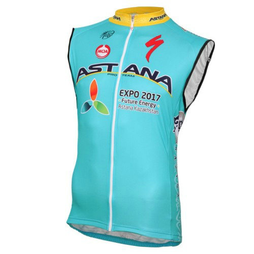2017 Astana Equipe Pro Maillot Sans Manches