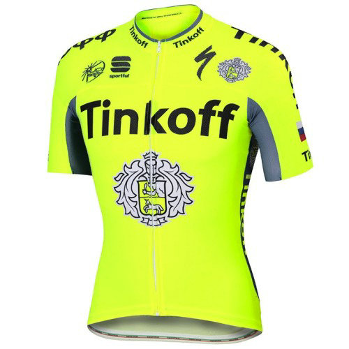 Maillot Cyclisme Manche Courte Tinkoff Race Equipe 2017
