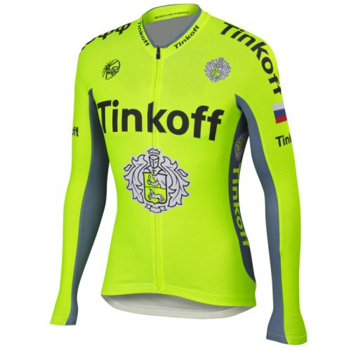Maillot de Cyclisme Manche Longue TINKOFF SAXO BANK vert