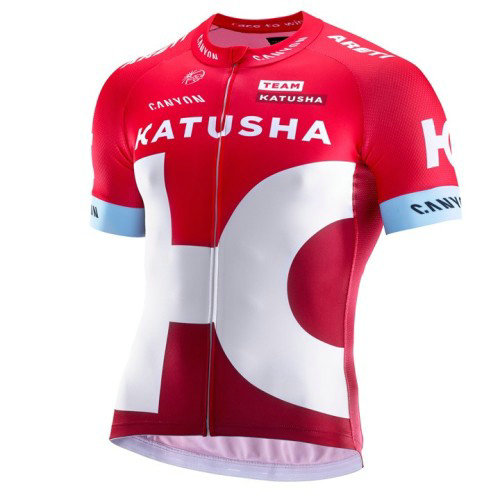 Maillot Cyclisme Manche Courte Equipe Katusha 2017