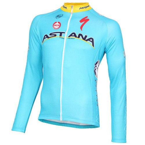 Maillot de Cyclisme Manche Longue Equipe Astana 2016
