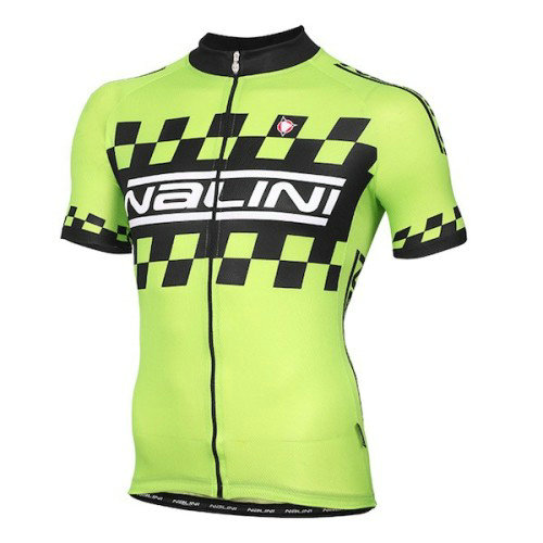 Maillot Cyclisme Manche Courte Nalini vert Racing-Flag 2016