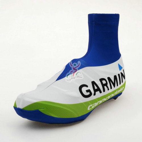 Couvre-Chaussures Garmin-Cannondale Blanc Vert Bleu