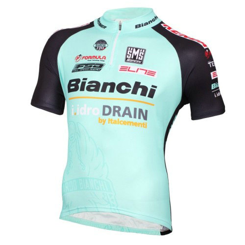 Maillot Cyclisme Manche Courte Bianchi Active-TX Vert clair 2016