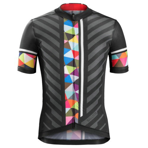 Maillot Cyclisme Manche Courte Bontrager Ballista Noir-coloré Stripe 2017
