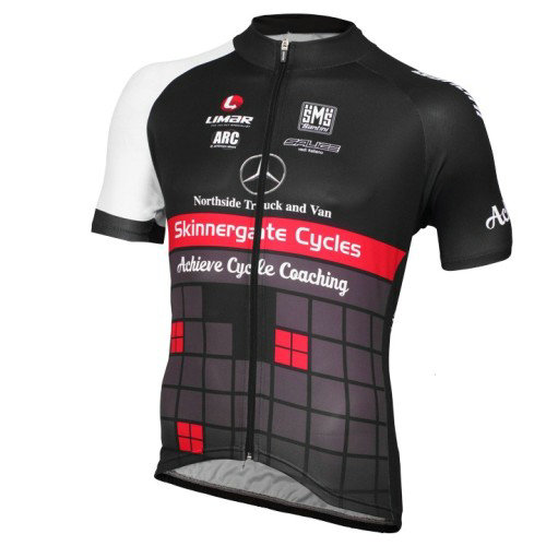 Maillot Cyclisme Manche Courte Equipe Achieve Benz Noir 2016