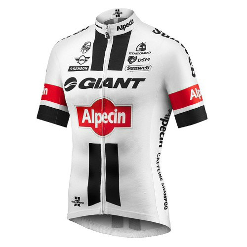 Maillot Cyclisme Manche Courte Giant Alpecin TDF Edition Blanc 2017