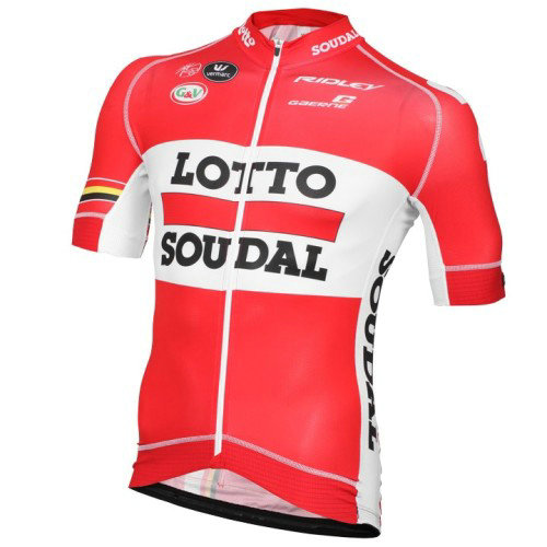 Maillot Cyclisme Manche Courte Lotto Soudal 2016