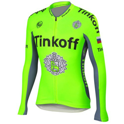 Maillot de Cyclisme Manche Longue TINKOFF SAXO BANK vert 2