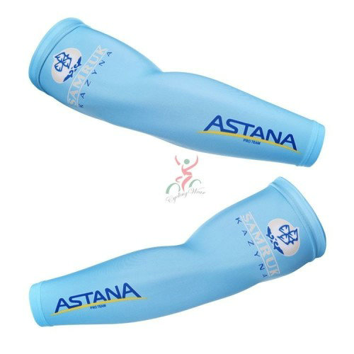 Manchettes Cyclisme Astana Bleu clair