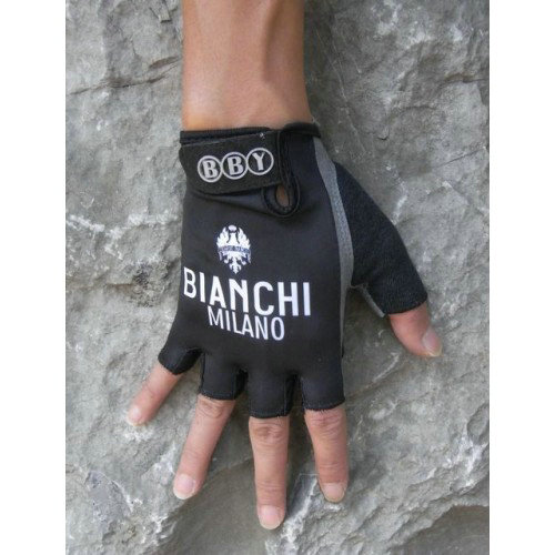 Bianchi Noir Gant Cyclisme