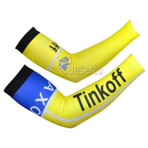 Manchettes Cyclisme Tinkoff Saxo Bank Jaune blue
