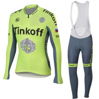 Boutique de Tenue Maillot Cyclisme Longue + Collant à Bretelles Femme TINKOFF