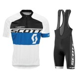 Boutique officielleTenue Maillot Cyclisme Courte + Cuissard à Bretelles Scott Equipe Noir-Bleu-Blanc 2017
