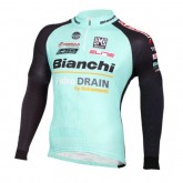 Maillot de Cyclisme Manche Longue Bianchi Active-TX Vert clair 2016 Remise prix