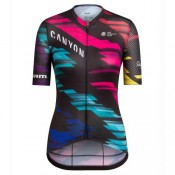 Vente Privée Maillot Cyclisme Manche Courte Equipe Canyon coloré Femme 2017